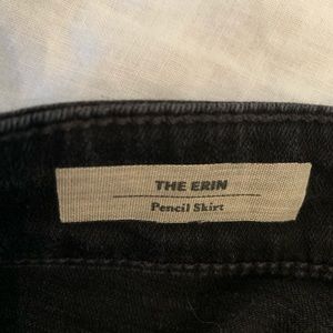 Anthropology black pencil skirt